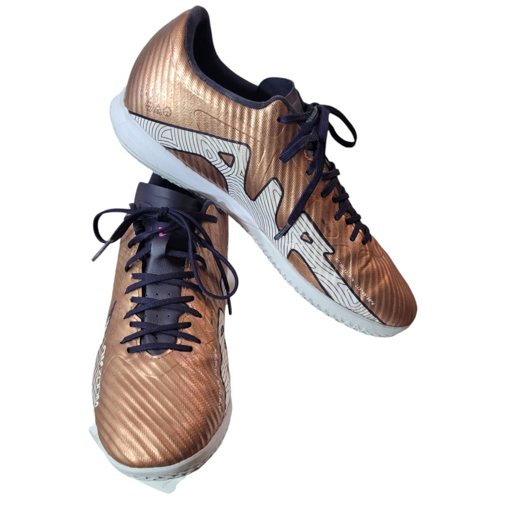 Nike Zoom Mercurial Vapor 15 Academy IC Mens 8.5 Copper Soccer Shoes DR5947-810